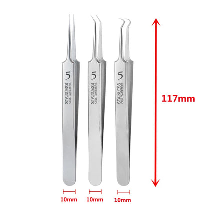 German Ultra-fine No. 5 Cell Pimples Blackhead Clip Tweezers Beauty Salon Special Scraping & Closing Artifact Acne Needle To…
