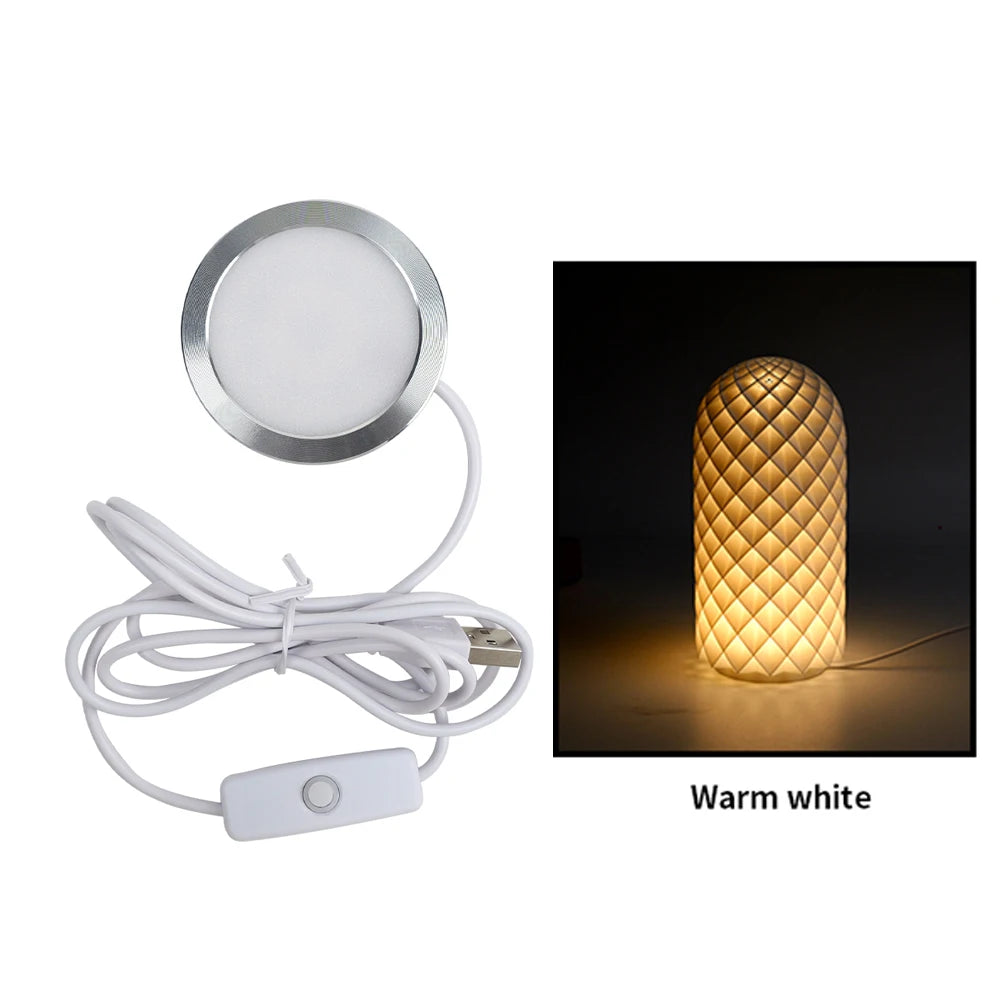 For Bambu Lab LED Lamp Kit Adjustable Light Kit RGB Light Parts Hardware DIY Model White/Cold/Warm Lights Without Lamp Shell…