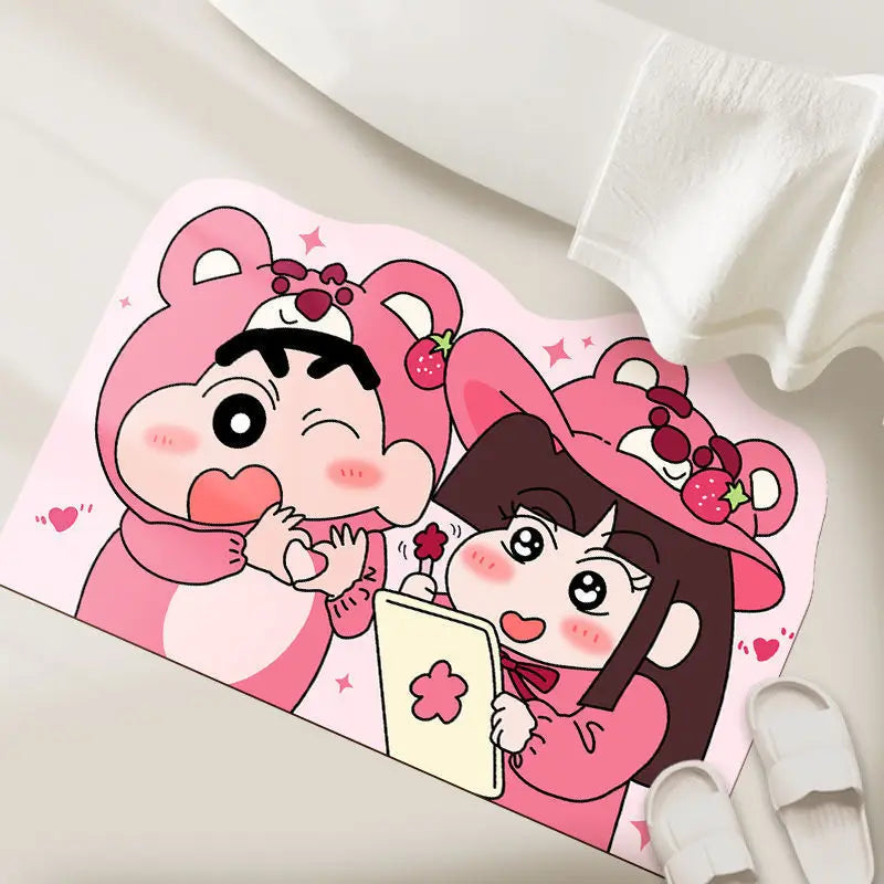 Shower Room Water Uptake Mat Quick Drying Fashionable Home Gifts And Exquisite Cartoon Anime Soft And Comfortable Anime Peri…