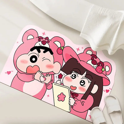 Shower Room Water Uptake Mat Quick Drying Fashionable Home Gifts And Exquisite Cartoon Anime Soft And Comfortable Anime Peri…