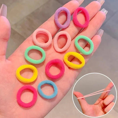 200-1000pcs Women Girls Colorful Nylon Elastic Hair Bands Ponytail Hold Small Hair Tie Rubber Bands Scrunchie Hair Accessori…