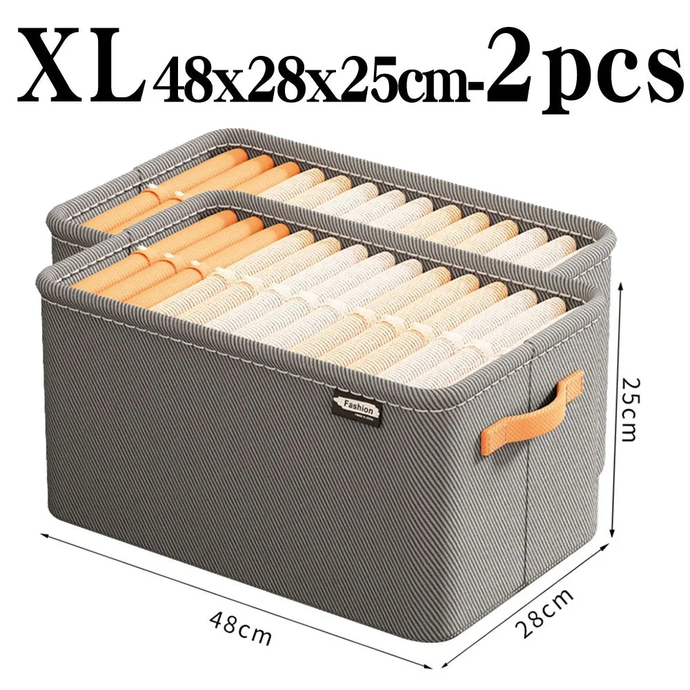 Thicken Clothes Organizer Pants Sweater Storage Cabinets Drawers Organizer Jeans Storage Box Wardrobe Clothes Storage Organi…