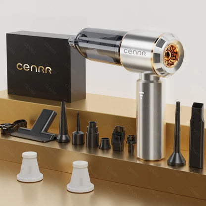 CENRR Mini Car Vacuum Cleaner Cordless Powerful Wireless Car Cleaner HandHeld Portable Vacuum Cleaner Cleaning Machine - ima…