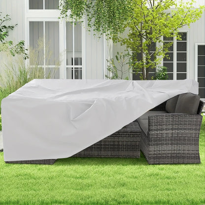 Multi-size Large Rectangular Table Cover Durable Garden Furniture Protective Cover UV Protection Suitable for Outdoor Use -…