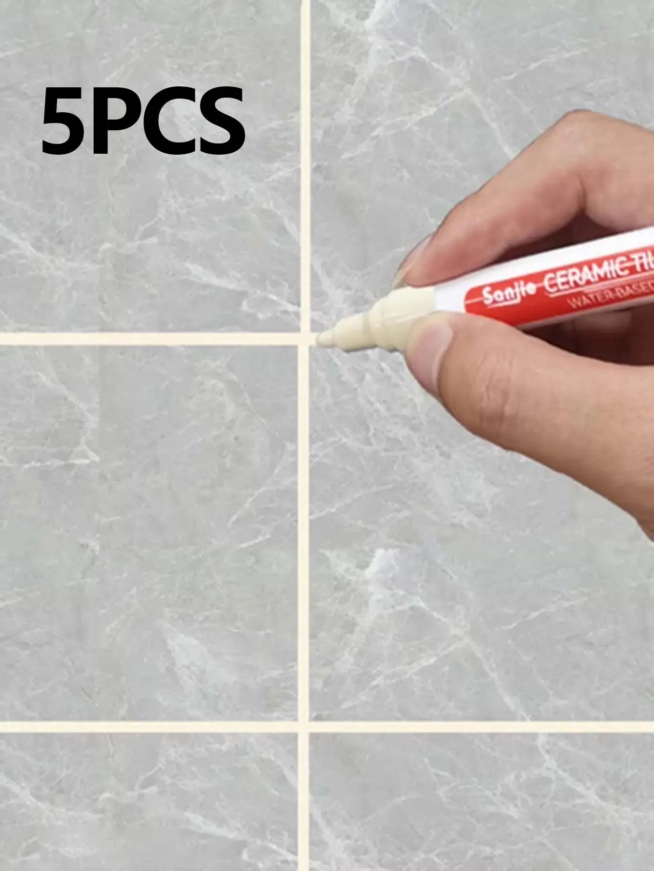1/5/10/30PC Ceramic tile bathroom wall floor tile gap color repair anti-mildew waterproof whiteboard color repair pen - imag…