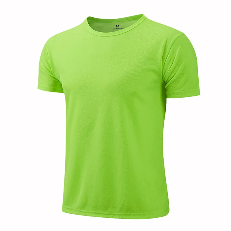Men Women Quick Dry Short Sleeve Sport T Shirt Gym Jerseys Fitness Shirt Trainer Running T-Shirt Teenager Breathable Sportsw…