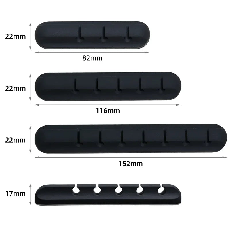 Silicone USB Cable Organizer USB Charging Cable Winder Desktop Tidy Management Clips Cable Holder For Mouse earphone Accesso…