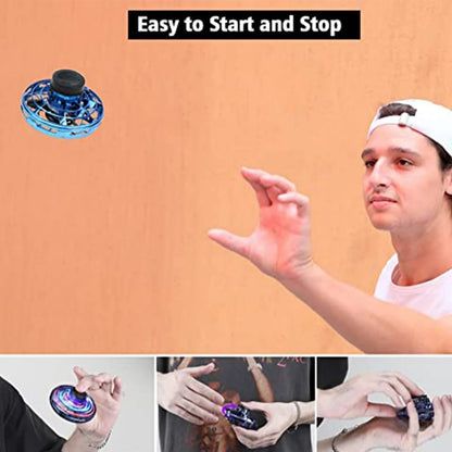 NEW LED Flying UFO Spinner Fingertip, Upgrade Flight Helicopter Gyro Flyorb Hover Ball, Mini Drone Aircraft Toy, Christmas G…