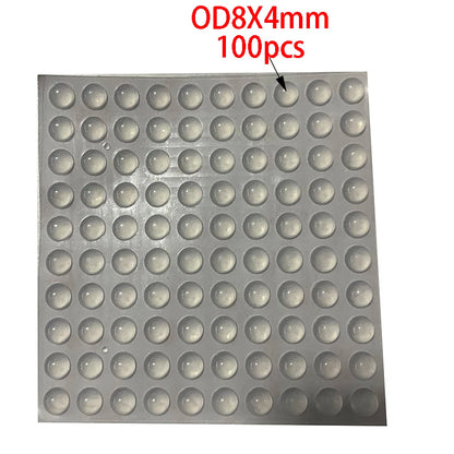 100Pcs Soft Silicone Rubber Anti Slip Bumpers Feet Pads Damper Buffer Cabinet Bumpers Silicone Furniture Pads Drawer Door Pa…