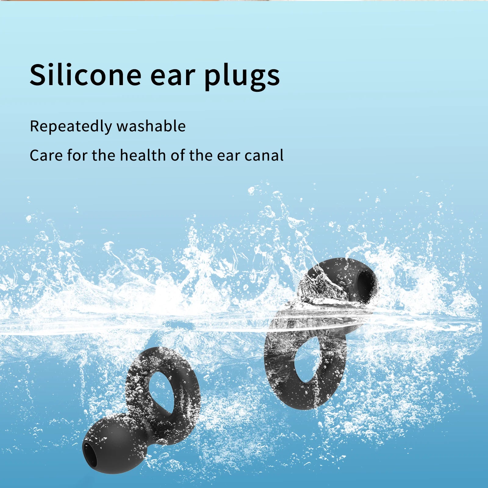 Silicone Earplugs for Swimming Sleep Noise Cancel Noise Reduction-Soundproof Reduce Disturbances -Quality Earplugs - image 5