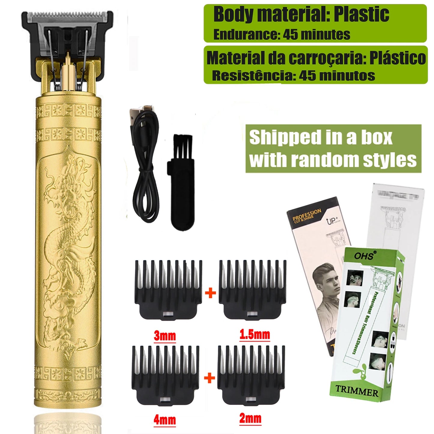 T9 Hair Clipper Repair Beard Shaving Body Hair Trimmer Clippers Electric Machine Men Haircut Machine 0mm Barber Shaver - ima…