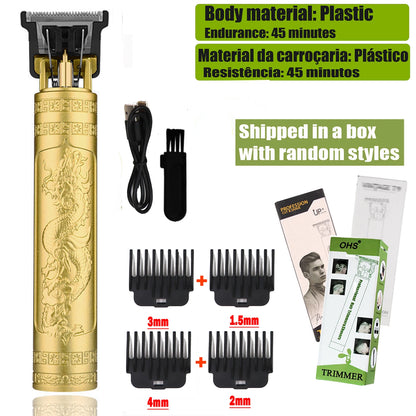 T9 Hair Clipper Repair Beard Shaving Body Hair Trimmer Clippers Electric Machine Men Haircut Machine 0mm Barber Shaver - ima…
