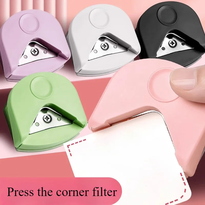 circle cutter button maker Corner round machine corner punching portable paper cutter card photo cutting - image 3