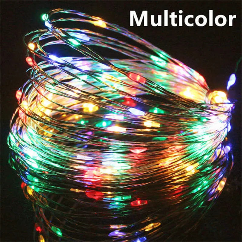 USB Led Fairy Lights Copper Wire String 20M 200LED Holiday Outdoor Lamp Garland For Christmas Tree Wedding Party Decoration…