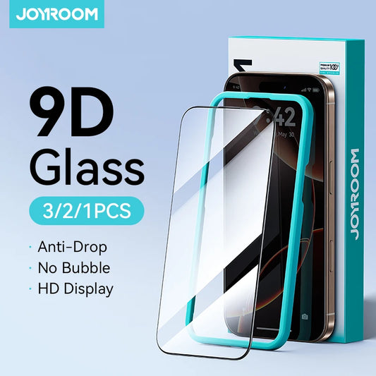 Joyroom 3/2/1PCS HD Glass For iPhone 18 17 16 15 Pro Max Screen Protector Full Screen Glass Protection For iPhone 18 17 16 1…
