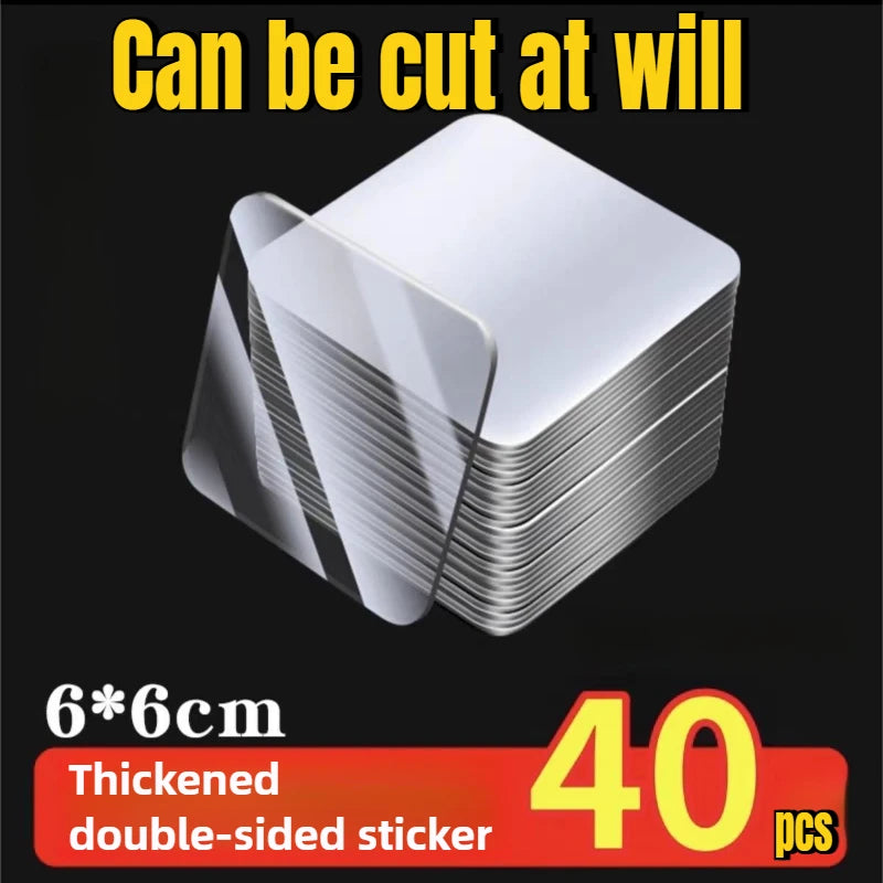 Double Sided Adhesive Tape Nano Reusable Super Strong Transparent Wall Stickers WaterProof Widely Used Wall Mount Sticker -…