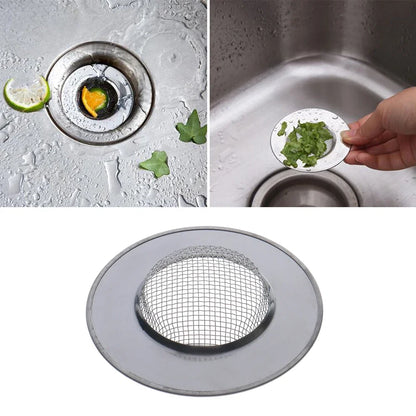 Stainless Steel Bathtub Hair Catcher Stopper Shower Drain Hole Filter Trap Kitchen Metal Sink Strainer Floor Drain - image 3