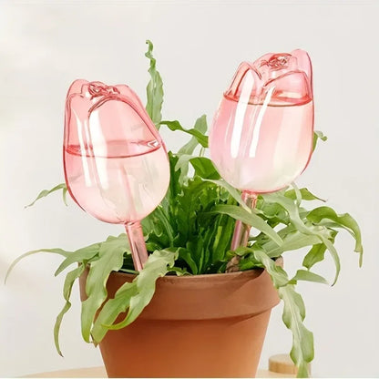 Pink Tulip Plant Watering Balls, Suitable for Indoor and Outdoor Plants, Automatic Plant Drippers, and Automatic Watering -…