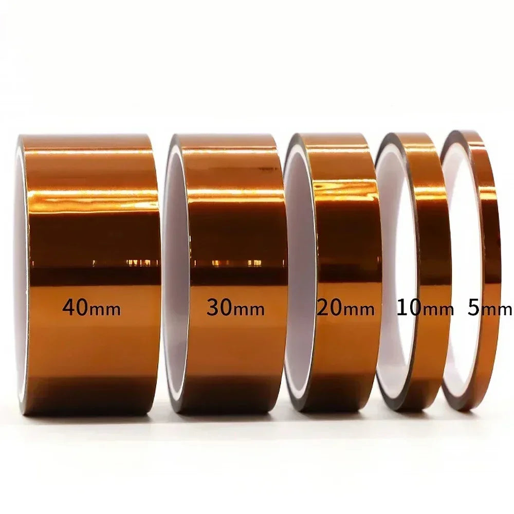 5-40mm Kapton Tape Polyimide Adhesive Insulating Adhesive Tape Каптоновый Скотч Heat Tape for Board Protection - image 7