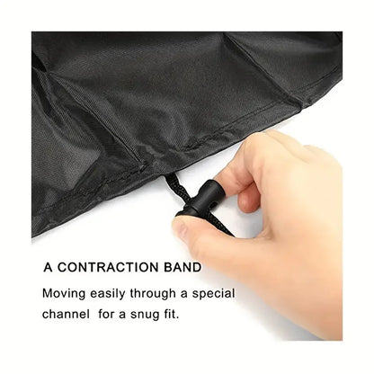 Outdoor furniture dust cover, 210D Oxford cloth, black silver sofa cover, waterproof cover, outdoor patio furniture cover -…