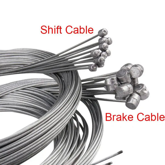 10/5/3/1PC 2M MTB Bicycle Brake Line Bicycle Speed Line Fixed Gear Shifter Gear Brake Cable Set Core Inner Wire MTB Road Bik…