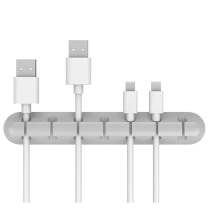 NNBILI Silicone USB Cable Organizer Cable Winder Desktop Tidy Management Clips Cable Holder for Mouse Headphone Wire Organiz…