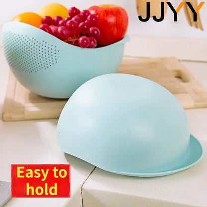 Kitchen Sink Drainer Plastic Colander with Handle Rice Strainer Bowl Kitchenware Basket Sieve Cooking Utensils - image 4