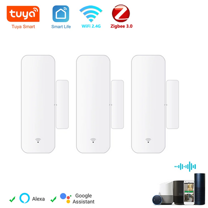Tuya WiFi Zigbee Door Sensor Contact Sensor Open Closed Detector Smart Home Alarm Security Protection Work with Aleax Smart…