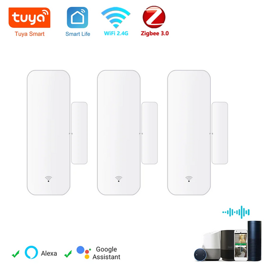 Tuya WiFi Zigbee Door Sensor Contact Sensor Open Closed Detector Smart Home Alarm Security Protection Work with Aleax Smart…