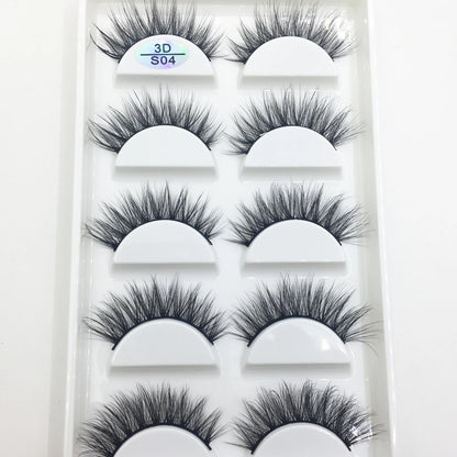 Natural 3D Mink False Eyelashes, Soft Wispy, Fluffy Eye Faux Lashes, Make Up Eyelash, Beauty Cat Cilios, 5 Pairs, 15 Styles…