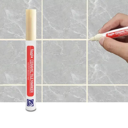 1/3 Pcs Waterproof White Marker Pen Wall Seam Repair Tiles Grout Markers Pens Floor Bathroom Decontamination Paint Brush Too…
