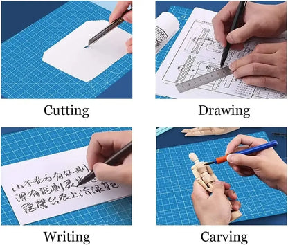 A3 A4 A5 PVC Cutting Mat Workbench Patchwork Cut Pad Sewing Manual DIY Knife Engraving Leather Cutting Board Side Underlay -…