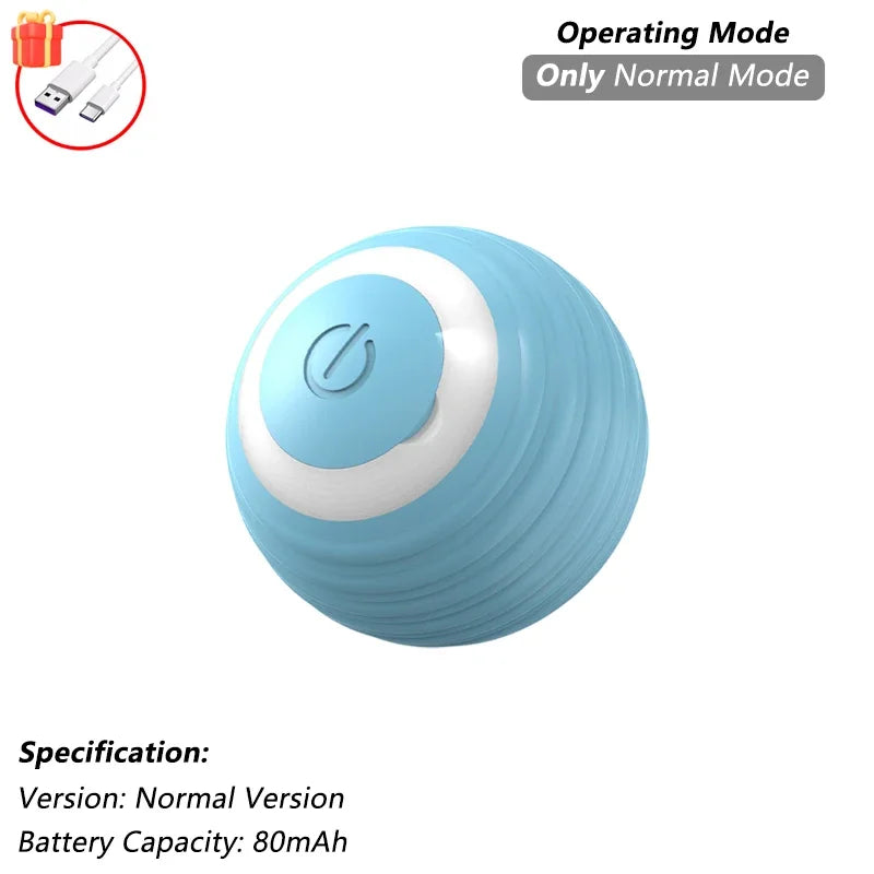 iLMH 1/2 PCS Cat Interactive Ball Toy Automatic Rolling Ball Faux Tail Rechargeable Smart Pet Electric Toy Pet Toy Imitate M…