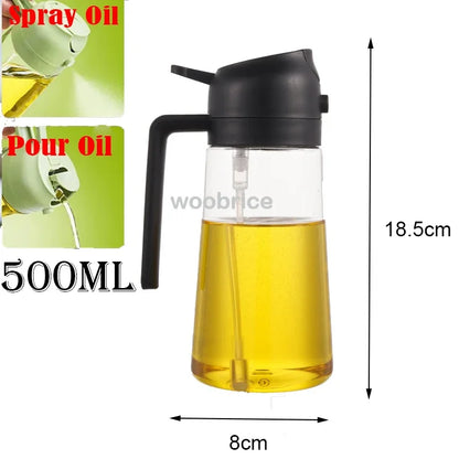 Olive Oil Spray Bottle for Oil Bottle Pouring for Cooking Oil Spices Camping Dispenser with Automatic Lid Spice Shaker - ima…