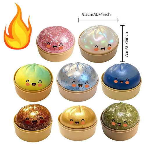 Simulation Flash Dumpling Pressure Ball Slow Rebound Soft Pinch Decompression Office Home Decorat Children Adults Birthday G…