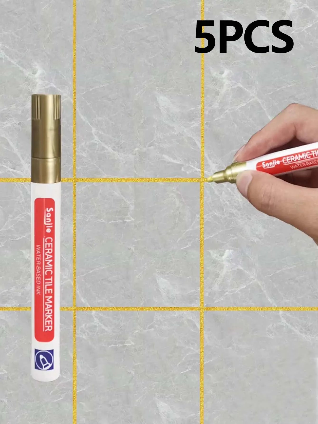 1/5/10/30PC Ceramic tile bathroom wall floor tile gap color repair anti-mildew waterproof whiteboard color repair pen - imag…