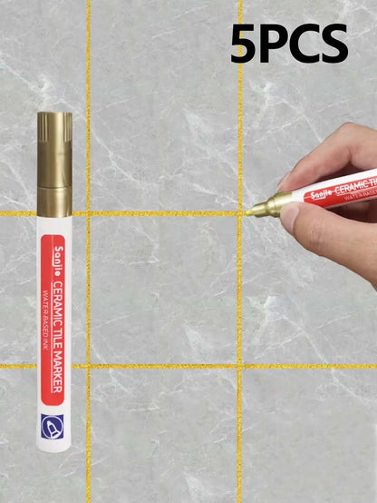 1/5/10/30PC Ceramic tile bathroom wall floor tile gap color repair anti-mildew waterproof whiteboard color repair pen - imag…