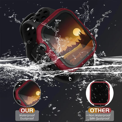 Tempered Glass+Cover For Apple watch Case 45mm 41mm 44mm 40mm 42mm Screen Protector Apple Watch Accessories serie 9 4 5 6 SE…