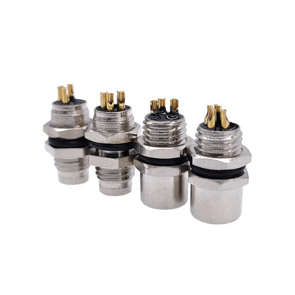 M8 Sensor Connector Waterproof Male&Female Plug Straight Angle Screw Threaded Coupling 3Pin 4Pin - image 6