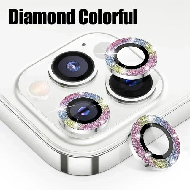 3Pcs Metal Lens Protector Glass For iPhone 15 13 12 11 14 Pro Max Back Camera Lens Protection Film For iPhone 13 Mini 14 15…
