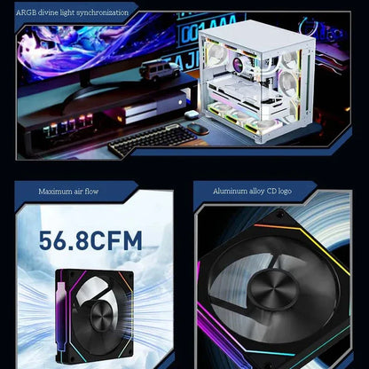 PRISM 4 RS Computer Case Fan 12cm ARGB 4 Pin Quiet Cooling Fan 12V Large Air Volume 800-1600RPM - image 5