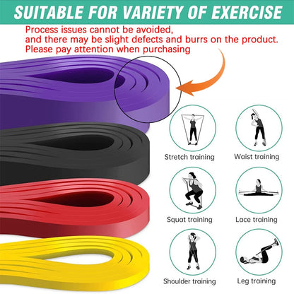 20~230lbs Heavy-Duty Resistance Band Agility Training Workout Gym Equipment Yoga Pilates Accessories Rubber Band Home Gym -…