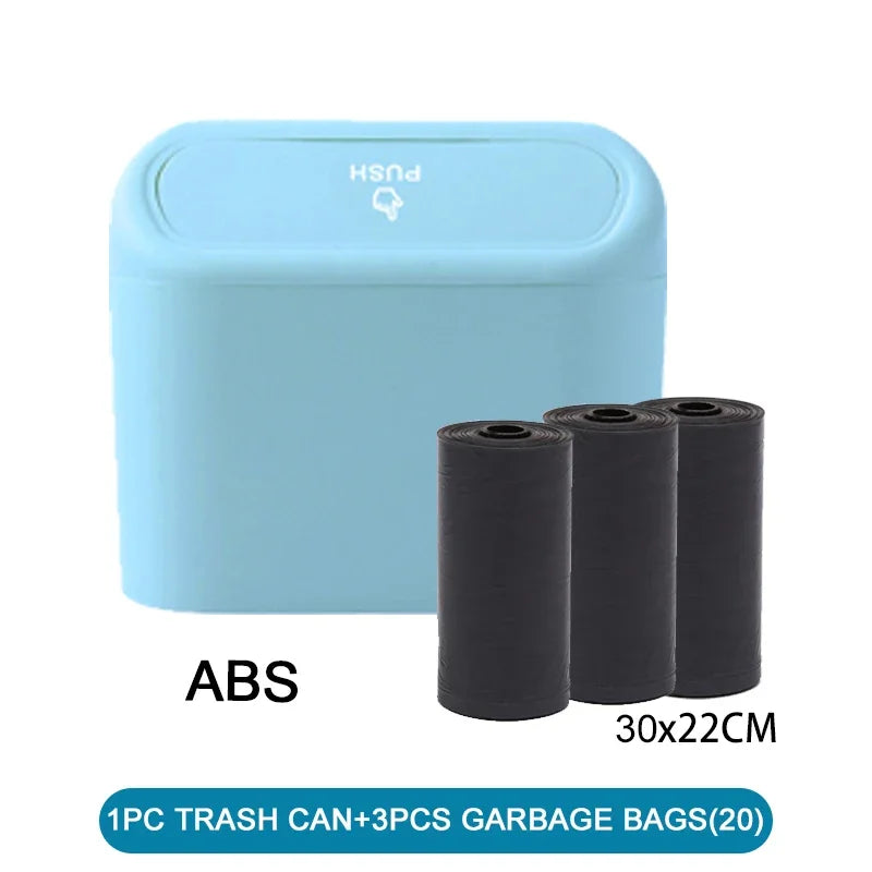 Car Trash Can (with Lid) Contains 60 (300) Garbage Bags, Small Car Trash Can, Leak-proof Mini Car Accessories - image 10