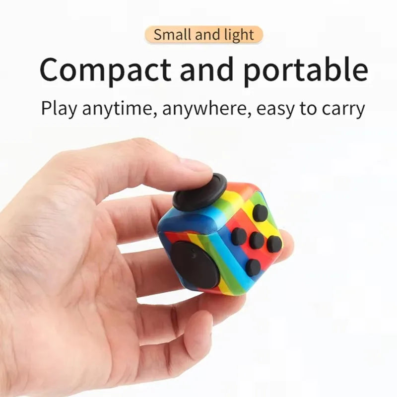 Fidget Cube Antistress Hand Spinner Decompression Toy for Autism ADHD Anxiety Sensory Toys for Kids Adults Stress Relief Toy…