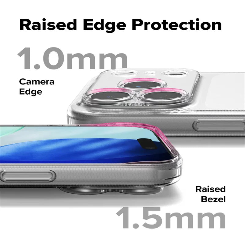 Ultra Thin Clear TPU Phone Cases For iPhone 17 16 15 14 13 12 11 Pro Max Plus 17 Air 16E XR XS Max Transparent Silicone Cove…