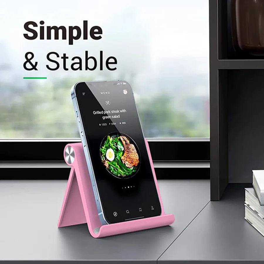 Adjustable Phone Holder Stand Portable Foldable Desktop Phone Support Universal Cell Phone Stand for iPhone, Samsung - image…