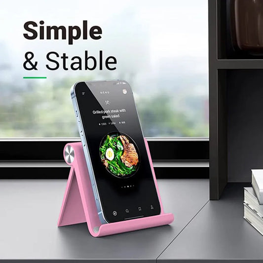 Adjustable Phone Holder Stand Portable Foldable Desktop Phone Support Universal Cell Phone Stand for iPhone, Samsung - image…