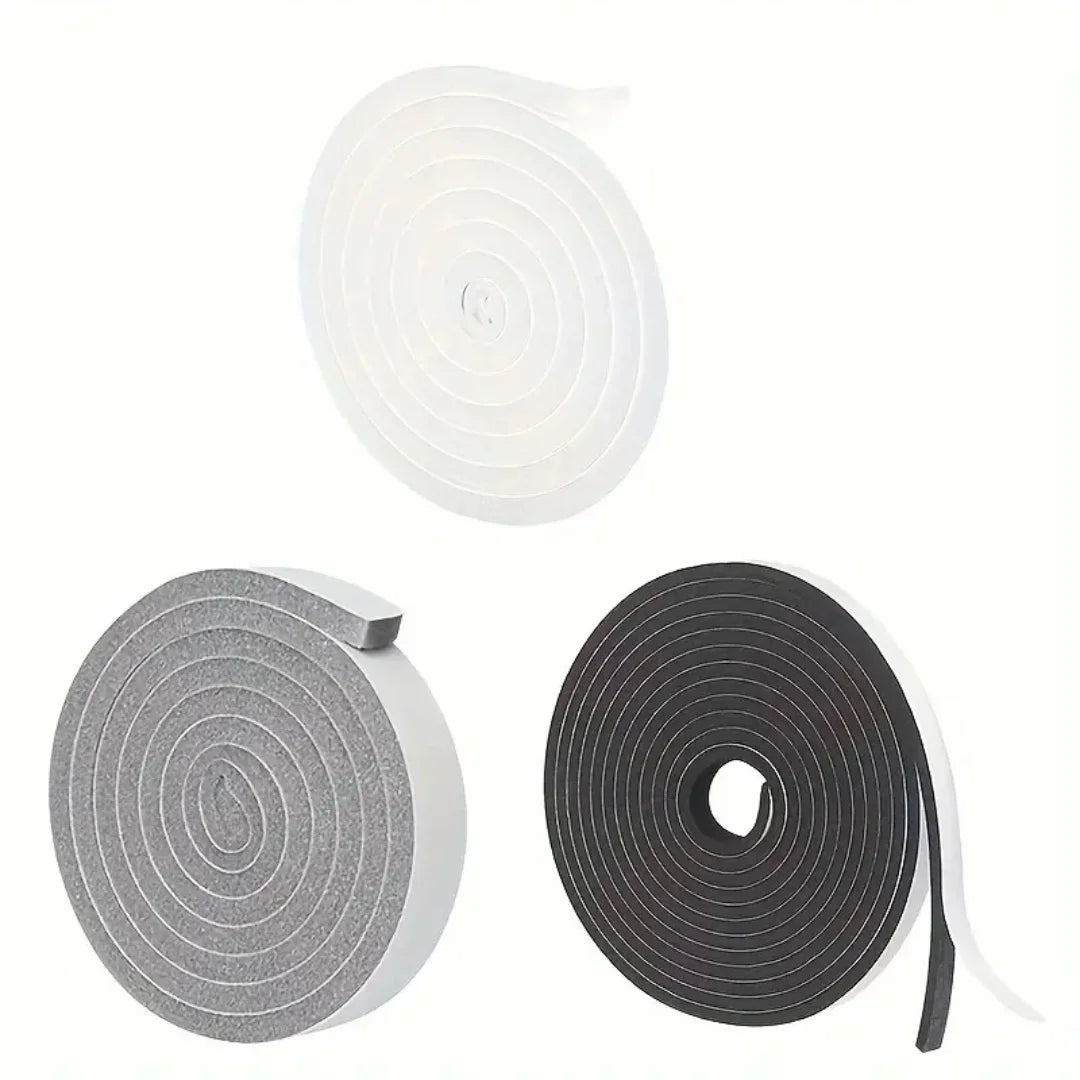 4m Foam Window Sealing Strips Windproof Sound-Proof Door Weather Stripping Dustproof Self-adhesive Tape Door Seam Sealing St…