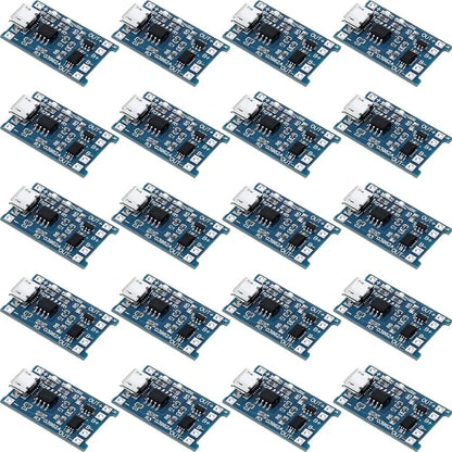 10pcs 5V 1A 18650 Lithium Battery Charging Board TP4056 Lithium Charging Mini/Micro USB Type C Charge Module With Protect