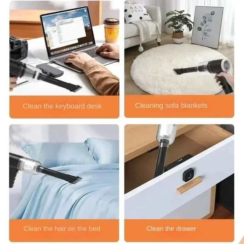 Car Vacuum Cleaner 2900000 Pa 4 In1 Powerful Clean Machine Wireless Blowing Suction Portable Vacuum Cleaner household 2026 -…